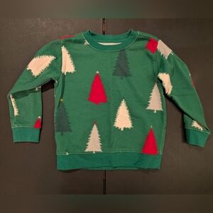 Holiday Time Toddler Boy/Unisex Printed Christmas Tree Sweater in Size 4T